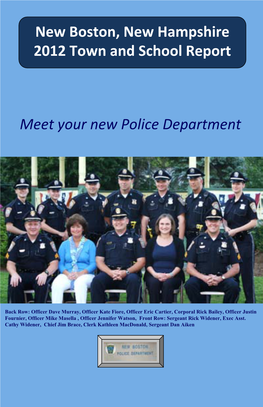 New Boston, New Hampshire 2012 Town and School Report