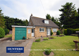 East Heslerton, Malton, North Yorkshire, YO17 8RP