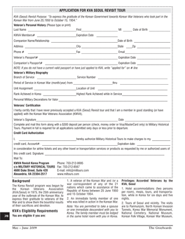 Revisit Korea Application Form