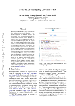 Neuspell: a Neural Spelling Correction Toolkit