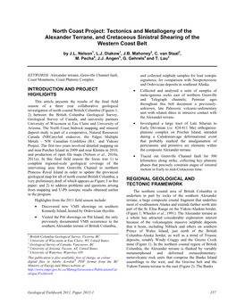 Tectonics and Metallogeny of the Alexander Terrane, and Cretaceous Sinistral Shearing of the Western Coast Belt