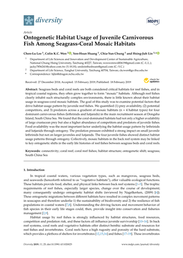 Ontogenetic Habitat Usage of Juvenile Carnivorous Fish Among Seagrass-Coral Mosaic Habitats