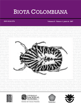 Biota Colombiana Vol