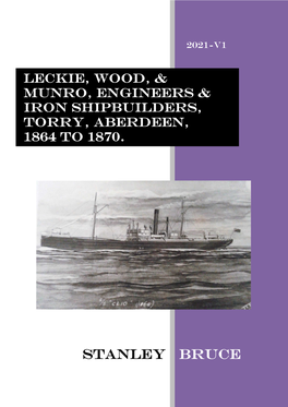 Leckie, Wood, & Munro, ENGINEERS & IRON Shipbuilders, TORRY