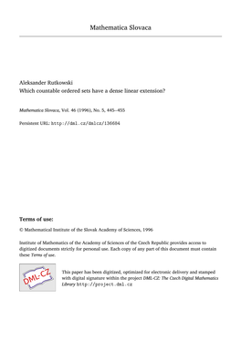 Which Countable Ordered Sets Have a Dense Linear Extension?