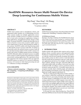 Nestdnn: Resource-Aware Multi-Tenant On-Device Deep Learning for Continuous Mobile Vision