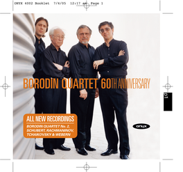 Borodin Quartet 60Th Anniversary