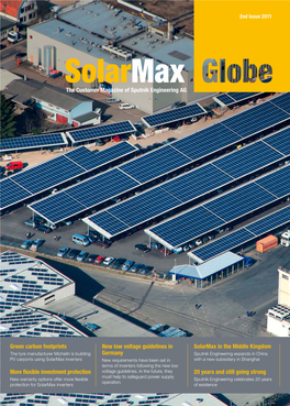 Solarmax the Customer Magazine of Sputnik Engineering AG