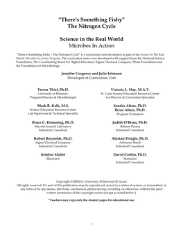 “There's Something Fishy” the Nitrogen Cycle Science in the Real