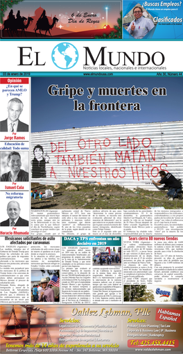 Gripe Y Muertes En La Frontera