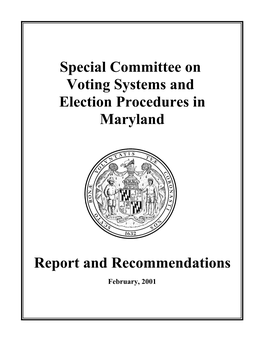 Voting Systems in Maryland, 1980-2000