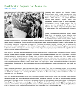 Paskibraka: Sejarah Dan Masa Kini 25 Aug 2014 , Lainnya