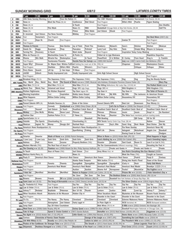 Sunday Morning Grid 4/8/12