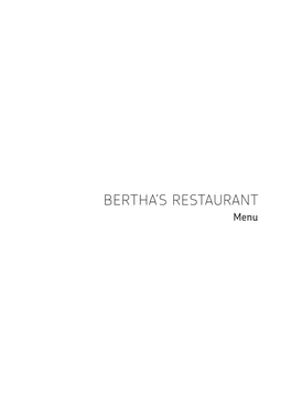 Bertha's Restaurant