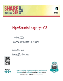 Hipersockets Usage by Z/OS