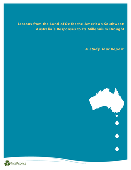 Lessons from the Land of Oz for the American Southwest: Australia’S Responses to Its Millennium Drought