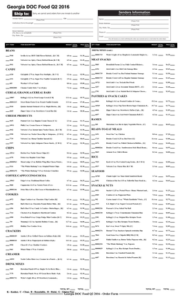 Georgia DOC Food Q2 2016