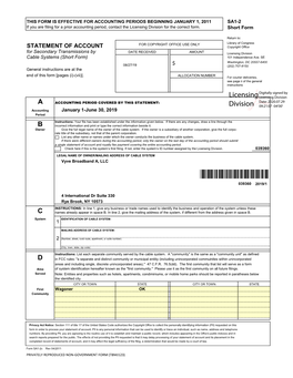 Licensing Division for the Correct Form