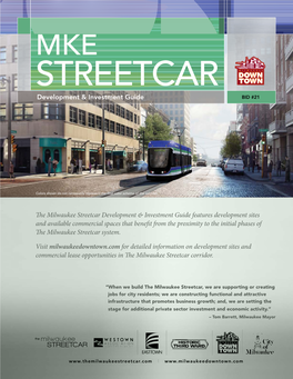 MKE STREETCAR Development & Investment Guide BID #21