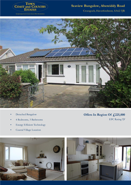 Seaview Bungalow, Abereiddy Road Croesgoch, Haverfordwest, SA62 5JR