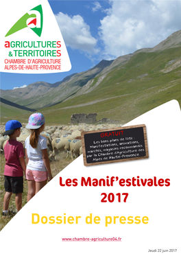 GRATUIT ’Été : Les Bons Plans De L Manifestations, Animations, És És, Magasins Recommand March ’Agriculture Des Par La Chambre D Alpes De Haute-Provence