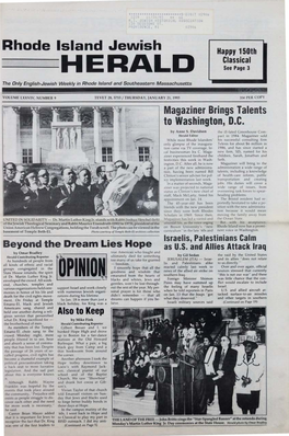 JANUARY 21, 1993 35« PER COPY Magaziner Brings Talents to Washington, D.C