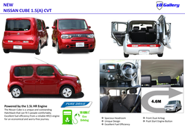 New Nissan Cube 1.5(A) Cvt