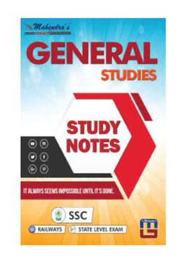 STUDY NOTES for SSC and STATE LEVEL EXAMS Write Us : Content@Mahendras.Org Myshop