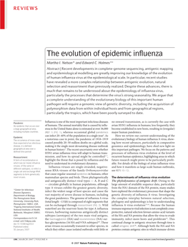 The Evolution of Epidemic Influenza