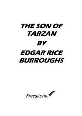 The Son of Tarzan by Edgar Rice Burroughs