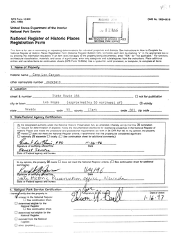 National Register of Historic Piaces Registration Form