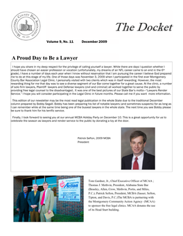 December 2009 Docket