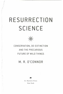 Resurrection Science