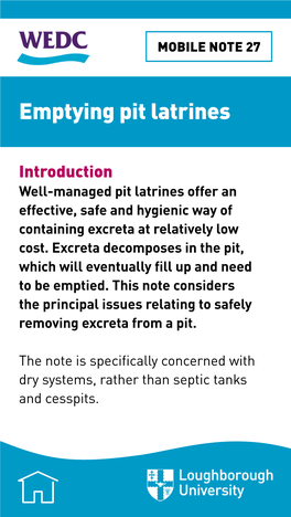 Emptying Pit Latrines