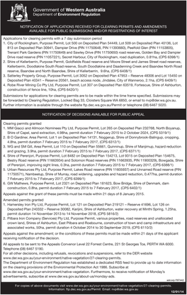 Government of Western Australia Department of Environment Regulation