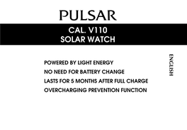 Cal. V110 Solar Watch