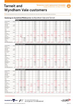 Tarneit and Wyndham Vale Customers