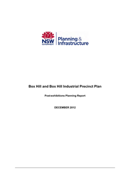 Box Hill and Box Hill Industrial Precinct Plan