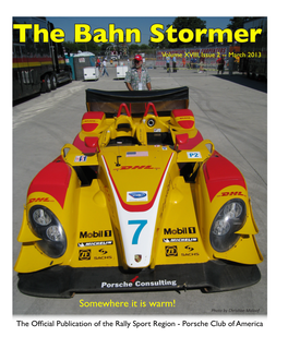 The Bahn Stormer Volume XVIII, Issue 2 -- March 2013