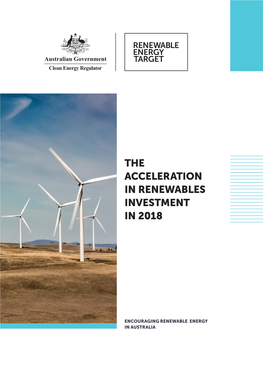 The Renewable Energy Target 2018 Administrative Report