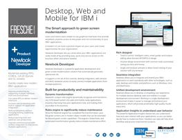 Desktop, Web and Mobile for IBM I