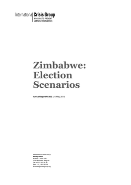 Zimbabwe: Election Scenarios