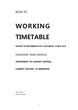 Working Timetable, the Former Must Be Used in All Quotations to the Public