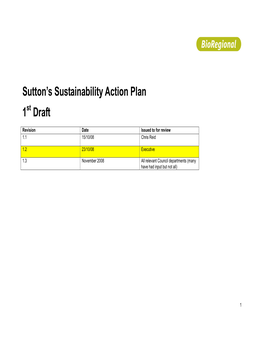 Sutton's Sustainability Action Plan