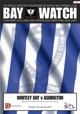 WHITLEY BAY V ASHINGTON Sage Northumberland Senior Cup 2Nd Round