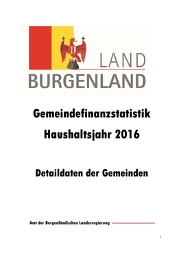 Gemeindefinanzstatistik 2016