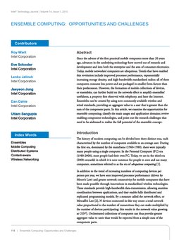 Ensemble Computing: Opportunities and Challenges