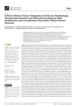 Solitary Fibrous Tumor: Integration of Clinical, Morphologic