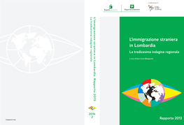 L'immigrazione Straniera in Lombardia