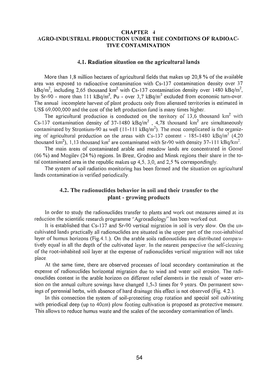 TIVE CONTAMINATION 4.1. Radiation Situation on the Agricul